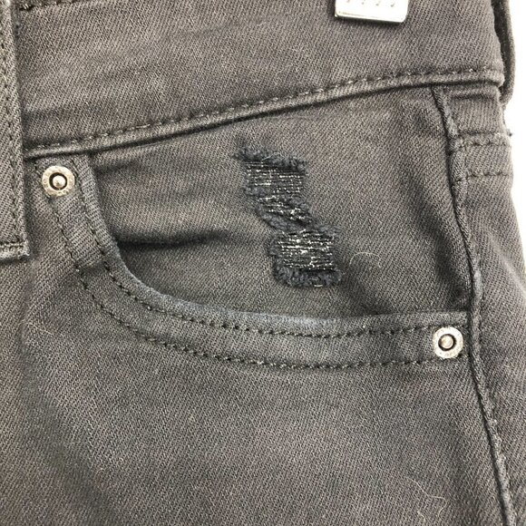Topshop Black Distressed Knee Moto Jamie Skinny Jeans size 26 - Picture 8 of 16